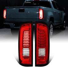 2015-2022 Chevy Colorado GMC Canyon Upgrade Assembly Full LED Tail Lights Replacement Pair | Red