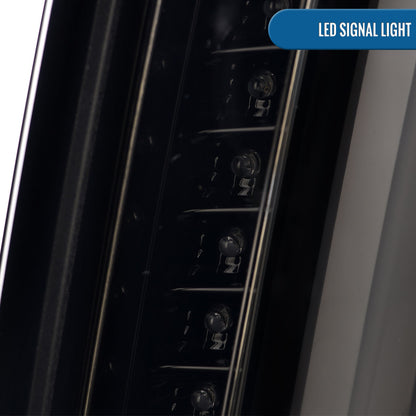 Ronnin - Fits 2003-2007 Cadillac CTS Upgrade Replacement LED Tail Lights Assembly Pair | Black Smoke