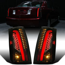 Ronnin - Fits 2003-2007 Cadillac CTS Upgrade Replacement LED Tail Lights Assembly Pair | Black Smoke