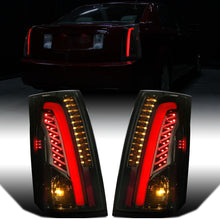 Ronnin - Fits 2003-2007 Cadillac CTS Upgrade Replacement LED Tail Lights Assembly Pair | Black Smoke