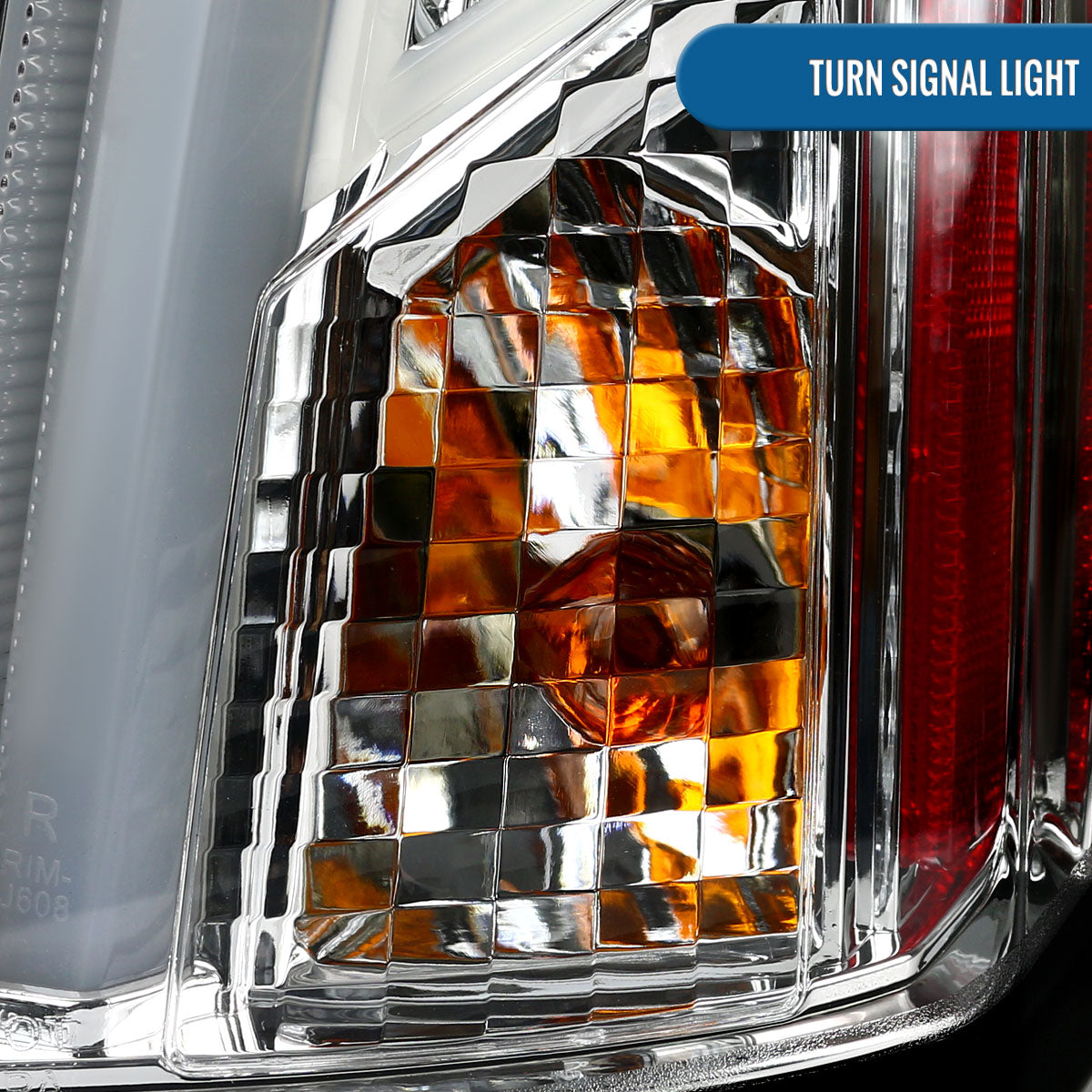 Ronnin - Fits 2003-2007 Cadillac CTS Upgrade Replacement LED Tail Lights Assembly Pair | Chrome