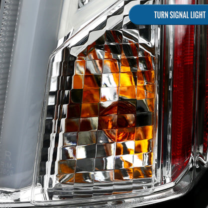 Ronnin - Fits 2003-2007 Cadillac CTS Upgrade Replacement LED Tail Lights Assembly Pair | Chrome