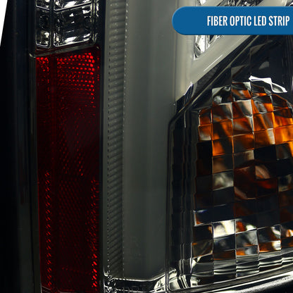 Ronnin - Fits 2003-2007 Cadillac CTS Upgrade Replacement LED Tail Lights Assembly Pair | Smoke