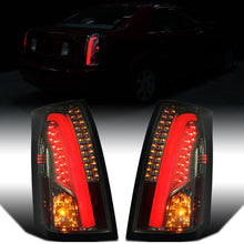 Ronnin - Fits 2003-2007 Cadillac CTS Upgrade Replacement LED Tail Lights Assembly Pair | Smoke