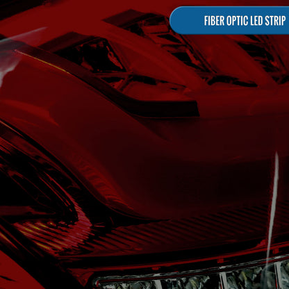 Ronnin - Fits 2003-2007 Cadillac CTS Upgrade Replacement LED Tail Lights Assembly Pair | Smoky Red