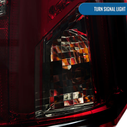 Ronnin - Fits 2003-2007 Cadillac CTS Upgrade Replacement LED Tail Lights Assembly Pair | Smoky Red