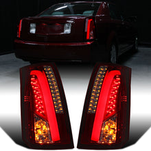Ronnin - Fits 2003-2007 Cadillac CTS Upgrade Replacement LED Tail Lights Assembly Pair | Smoky Red