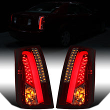 Ronnin - Fits 2003-2007 Cadillac CTS Upgrade Replacement LED Tail Lights Assembly Pair | Smoky Red
