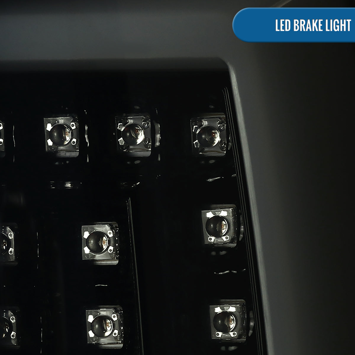 Ronnin - Fits 2000-2006 Chevy Suburban Tahoe GMC Yukon XL Denali Full LED Tail Lights Assembly Pair | Black Smoke