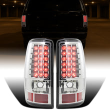 Ronnin - Fits 2000-2006 Suburban Tahoe Yukon Denali XL LED Integrated Brake and Turn Signal Lamps Tail Lights Assembly Pair | Chrome