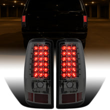 Ronnin - Fits 2000-2006 Suburban Tahoe Yukon Denali XL LED Integrated Brake and Turn Signal Lamps Tail Lights Assembly Pair | Smoke
