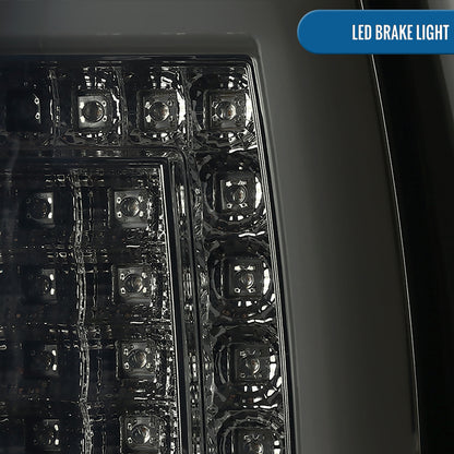 Ronnin - Fits 2000-2006 Chevy Suburban Tahoe GMC Yukon XL Denali Full LED Tail Lights Assembly Pair | Smoke