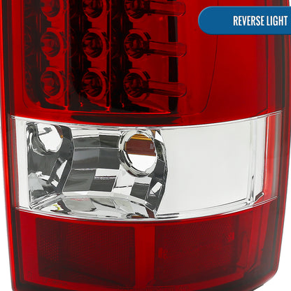 Ronnin - Fits 2000-2006 Suburban Tahoe Yukon Denali XL LED Integrated Brake and Turn Signal Lamps Tail Lights Assembly Pair | Red