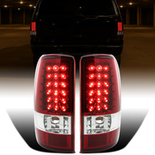 Ronnin - Fits 2000-2006 Suburban Tahoe Yukon Denali XL LED Integrated Brake and Turn Signal Lamps Tail Lights Assembly Pair | Red