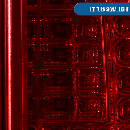 Ronnin - Fits 2000-2006 Chevy Suburban Tahoe GMC Yukon XL Denali Full LED Tail Lights Assembly Pair | Red