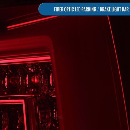 Ronnin - Fits 2000-2006 Chevy Suburban Tahoe GMC Yukon XL Denali Full LED Tail Lights Assembly Pair | Red Smoke