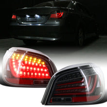 Ronnin - Fits 2004-2007 BMW E60 5-Series 525i 530i 545i 550i US Spec LED Tail Lights Upgrade Assembly Pair | Gloss Black