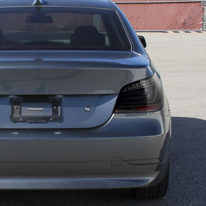 2008-2010 BMW E60 5-Series Sedan 525i 530i 545i 550i US Spec LED Tail Lights Upgrade Assembly Pair | Gloss Black