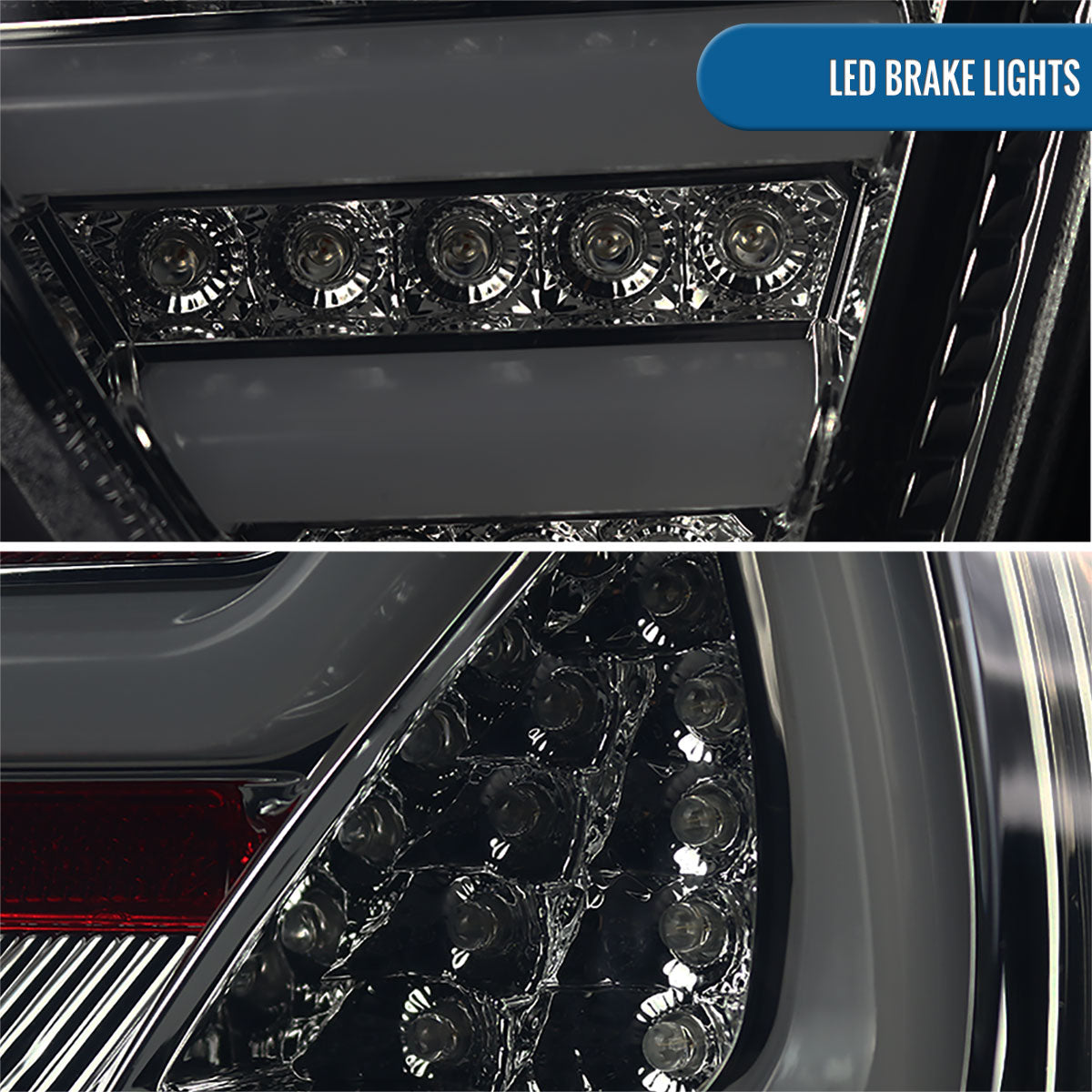 Ronnin - Fits 2006-2008 BMW E90 3-Series 325i 328i 330i Upgraded Replacement Full LED Driving Lights Tail Lamps Assembly Pair | Smoke