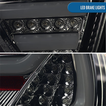 Ronnin - Fits 2006-2008 BMW E90 3-Series 325i 328i 330i Upgraded Replacement Full LED Driving Lights Tail Lamps Assembly Pair | Smoke