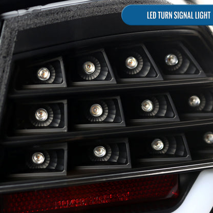 Ronnin - Fits 2006-2008 BMW E90 3-Series 325i 328i 330i Upgraded Replacement Full LED Driving Lights Tail Lamps Assembly Pair | Black