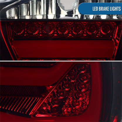 Ronnin - Fits 2006-2008 BMW E90 3-Series 325i 328i 330i Upgraded Replacement Full LED Driving Lights Tail Lamps Assembly Pair | Smoke/Red