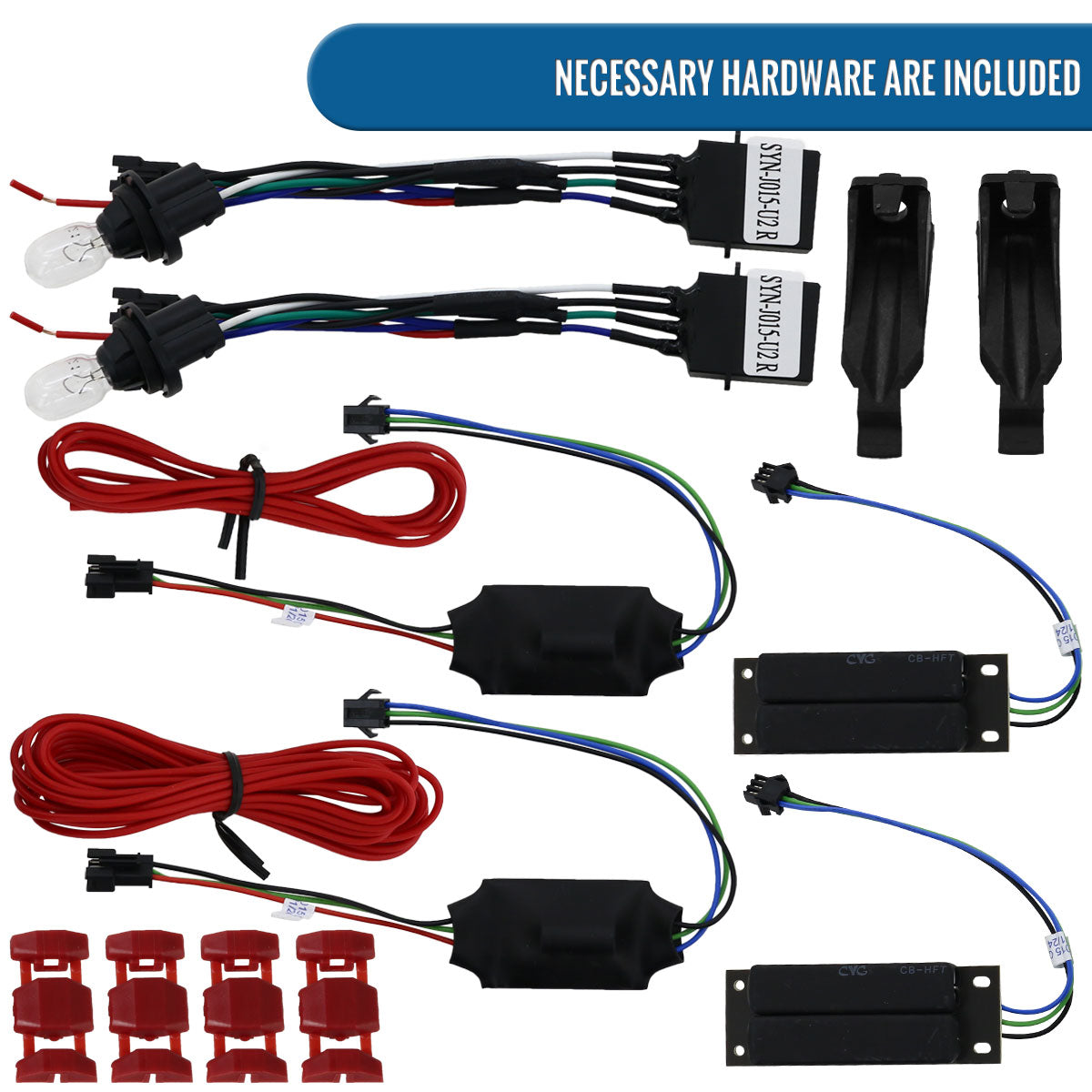 Ronnin - Fits 2006-2008 BMW E90 3-Series 325i 328i 330i Upgraded Replacement Full LED Driving Lights Tail Lamps Assembly Pair | Smoke/Red