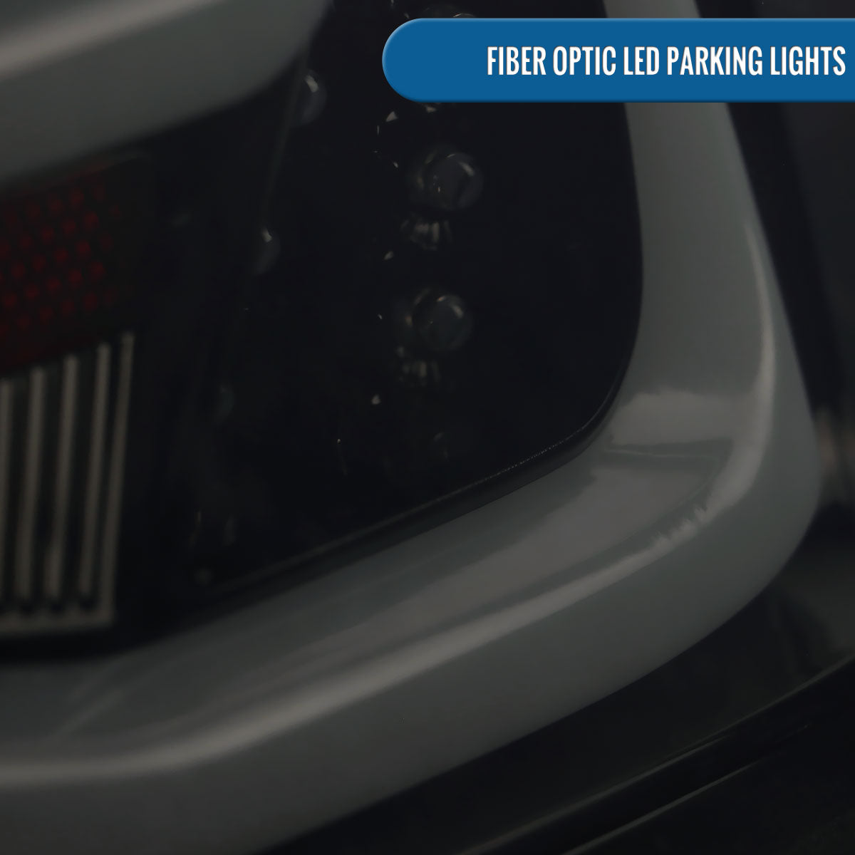 Ronnin - Fits 2009-2011 BMW E90 3-Series 325i 328i 330i Upgraded Replacement LED Tube Driving Lights Sequential Turn Signals Tail Lamps Assembly Pair | Black Smoke