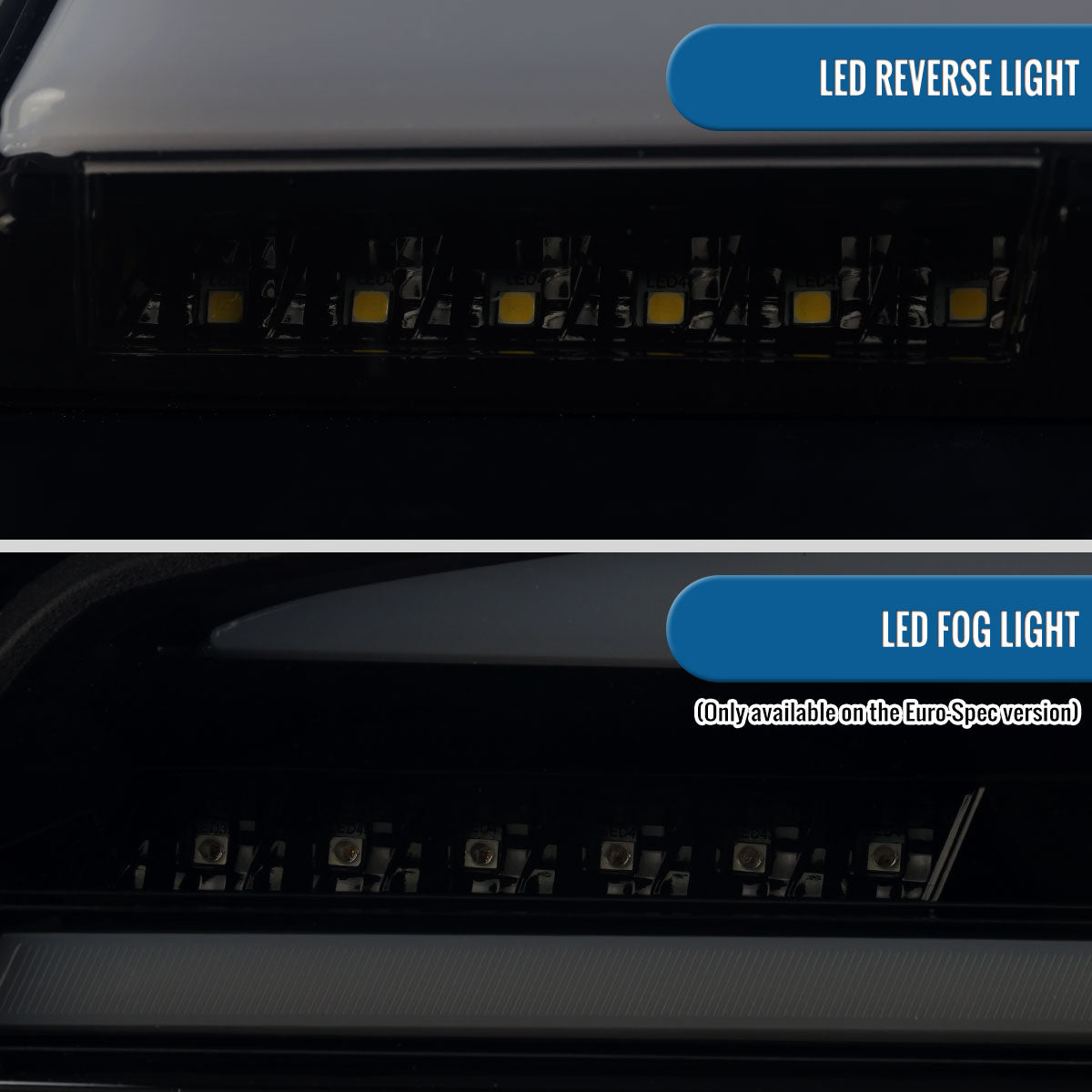 2011-2013 BMW 528i 535i M5 Full LED Sequential Turn Signal Tail Lights Pair | Black Smoke