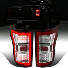 Ronnin - Fits 2015-2017 Ford F150 Upgraded Replacement Full LED Tail Lights Assembly Pair | Chrome