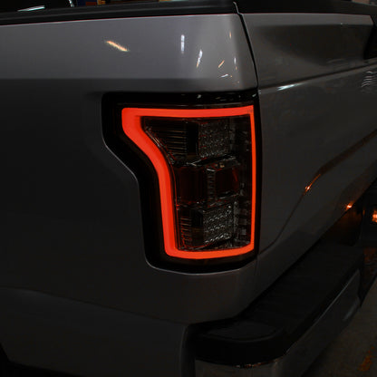 Ronnin - Fits 2018-2020 Ford F150 Replacement Full LED Tail Lights Assembly Pair | Smoke