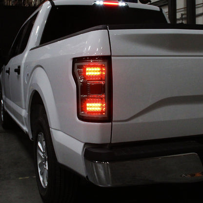 Ronnin - Fits 2018-2020 Ford F150 Replacement Full LED Tail Lights Assembly Pair | Smoke