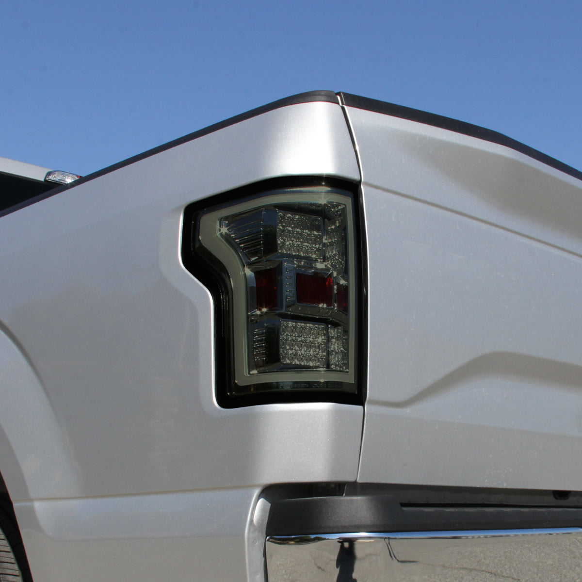 Ronnin - Fits 2018-2020 Ford F150 Replacement Full LED Tail Lights Assembly Pair | Smoke