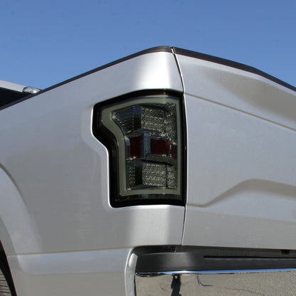 Ronnin - Fits 2018-2020 Ford F150 Replacement Full LED Tail Lights Assembly Pair | Smoke