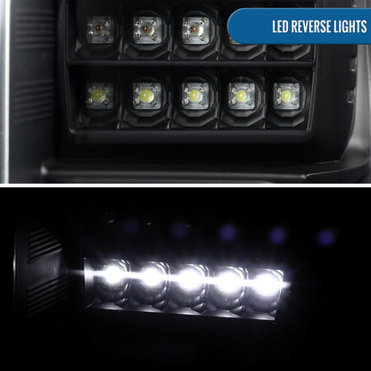 Ronnin - Fits 2018-2020 Ford F150 Replacement Full LED Tail Lights Assembly Pair | Black