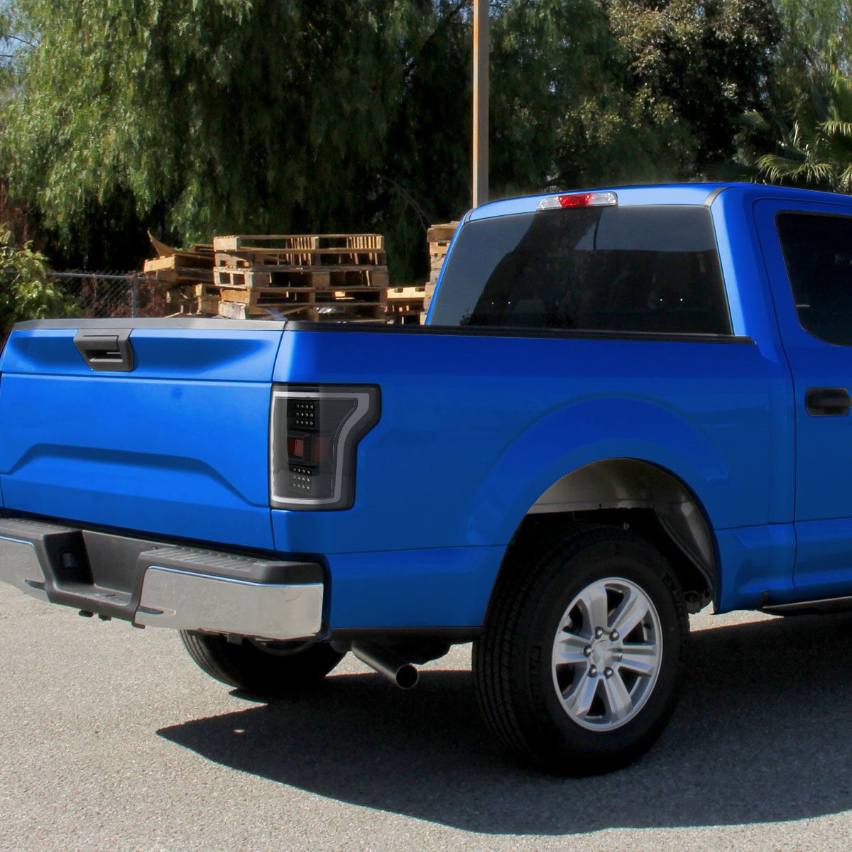 Ronnin - Fits 2018-2020 Ford F150 Replacement Full LED Tail Lights Assembly Pair | Black