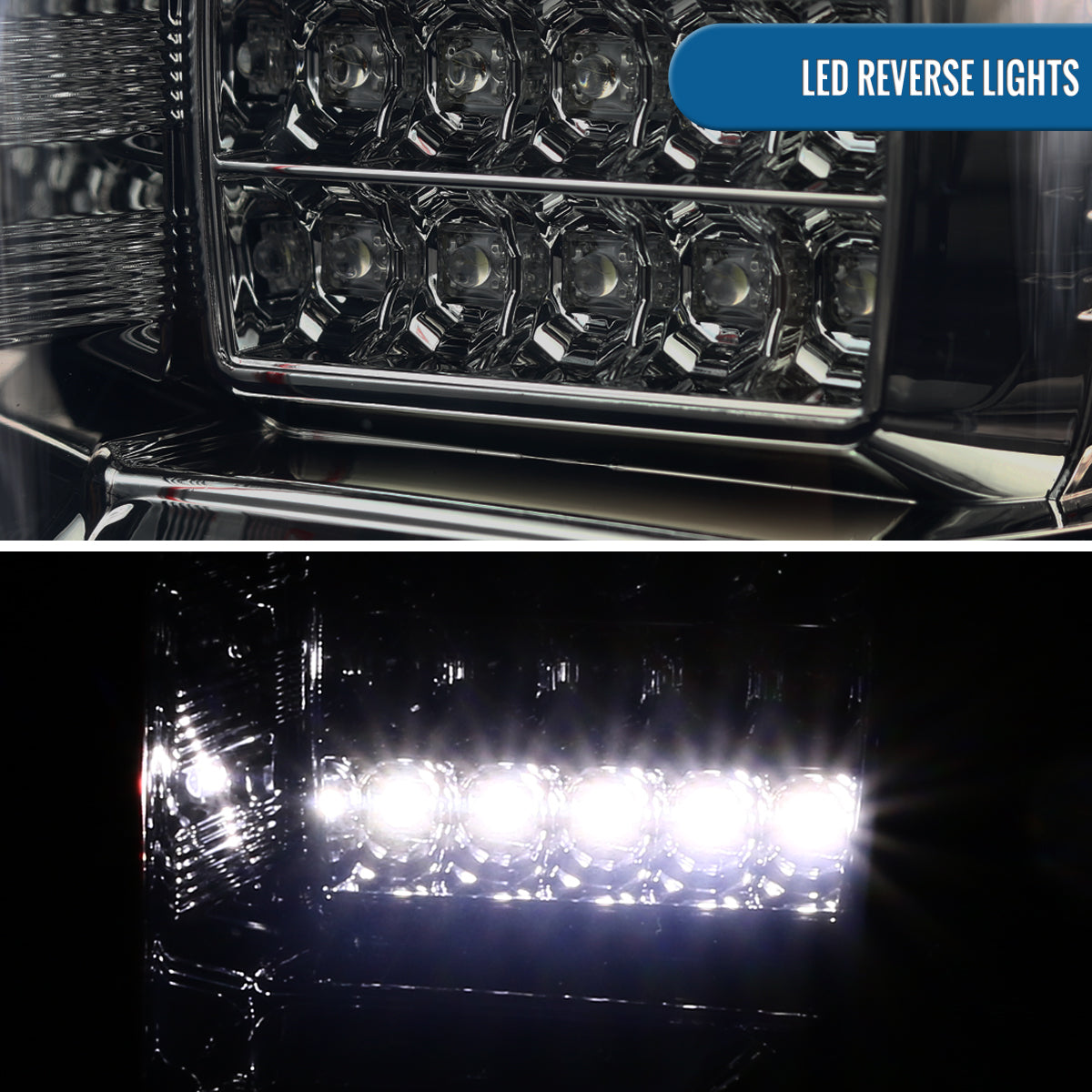 Ronnin - Fits 2018-2020 Ford F150 Replacement Full LED Tail Lights Assembly Pair | Red Smoke