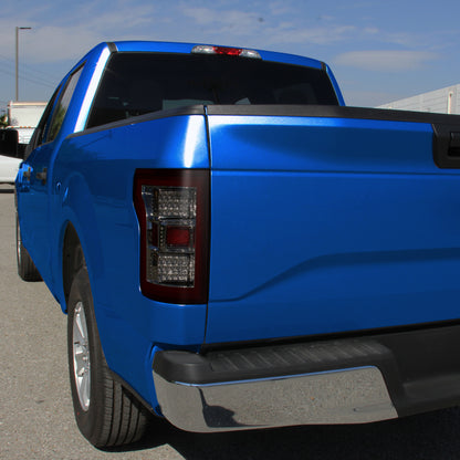 Ronnin - Fits 2018-2020 Ford F150 Replacement Full LED Tail Lights Assembly Pair | Red Smoke