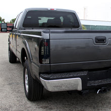 2008-2016 Ford F250 F350 F450 F550 Tail Lights Assembly Integrated LED Turn Signal Lights and Brake Lights Pair | Black Smoke