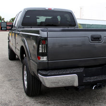 2008-2016 Ford F250 F350 F450 F550 Tail Lights Assembly Integrated LED Turn Signal Lights and Brake Lights Pair | Black