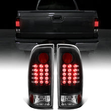 2008-2016 Ford F250 F350 F450 F550 Tail Lights Assembly Integrated LED Turn Signal Lights and Brake Lights Pair | Black