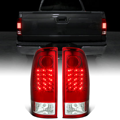 Ronnin - Compatible con las luces traseras de Ford F250 F350 F450 F550 de 2008-2016, conjunto de luces LED integradas de intermitente y freno | Par rojo