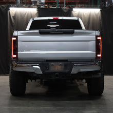 Ronnin - Fits 2017-2019 Ford F250 F350 F450 F550 Super Duty Upgraded Full LED Tail Lights Integrated Brake + Turn Signal Assembly Pair | Black Smoke