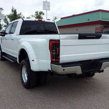 Ronnin - Fits 2017-2019 Ford F250 F350 F450 F550 Super Duty Upgraded Full LED Tail Lights Integrated Brake + Turn Signal Assembly Pair | Gloss Black