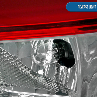 Ronnin - Fits 2012-2014 Ford Focus Hatchback US Spec Upgraded Replacement LED Tail Lights Assembly Pair | Red