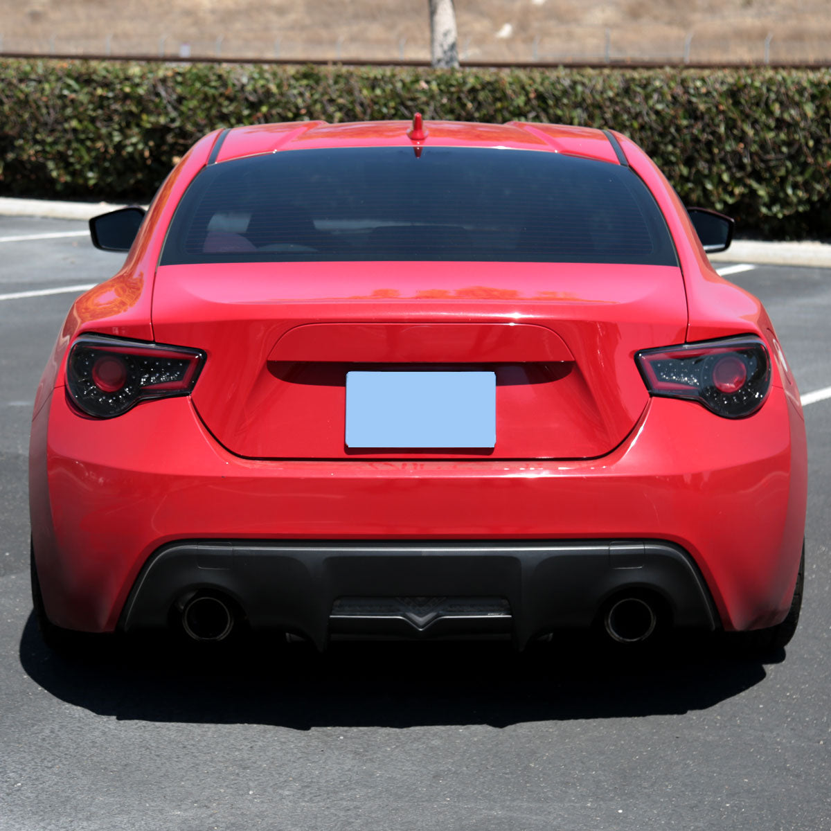Ronnin - Se adapta a Scion FR-S Subaru BRZ 2013-2016 Luces traseras LED completas con intermitentes secuenciales par | Negro Brillante