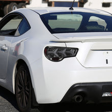 Ronnin - Compatible con Scion FR-S Subaru BRZ 2013-2016 Par de luces traseras con tubo de circulación en forma de Y LED completo y direccionales secuenciales | Ahumado