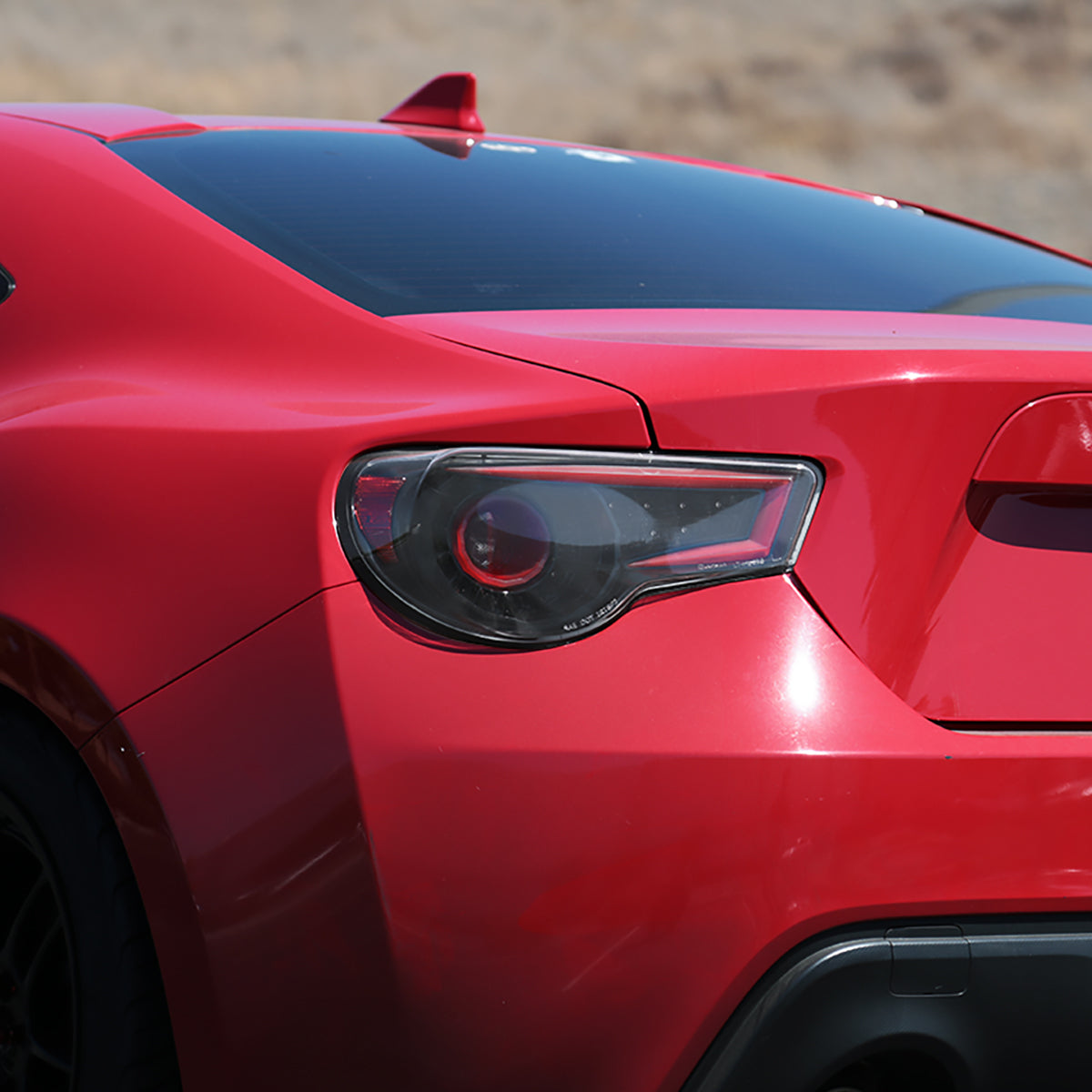 Ronnin - Se adapta a Scion FR-S Subaru BRZ 2013-2016 Faros traseros Full LED Tubo de fibra óptica Luces de circulación de conjunto Par | Negro