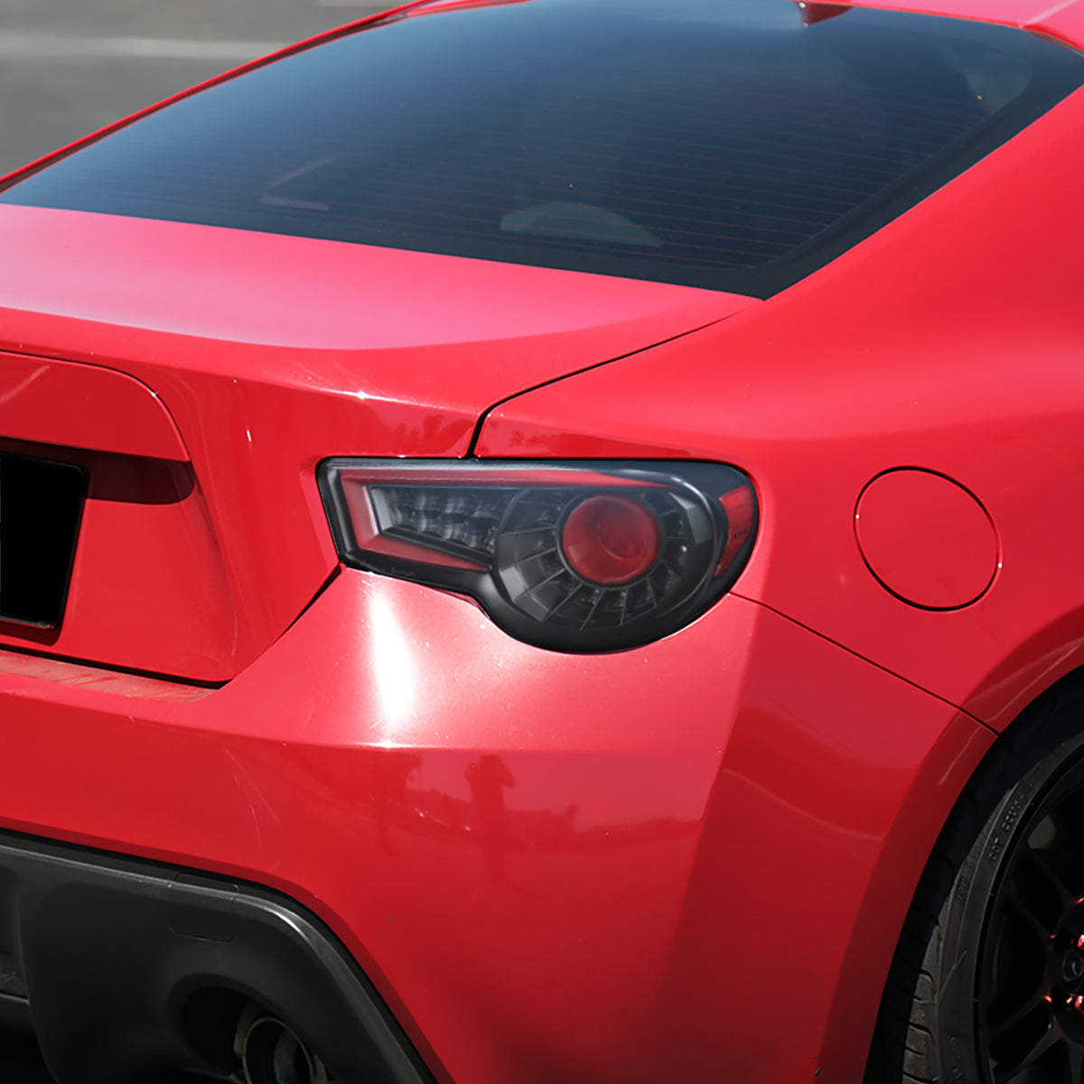 Ronnin - Se adapta a Scion FR-S Subaru BRZ 2013-2016 Faros traseros Full LED Tubo de fibra óptica Luces de circulación de conjunto Par | Negro