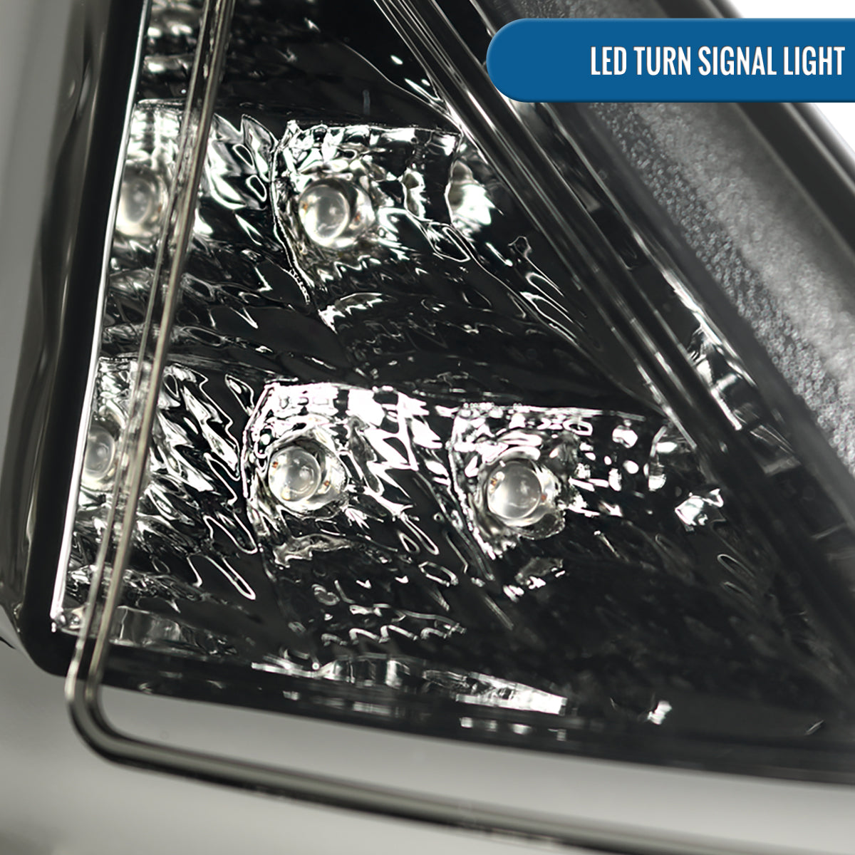 Ronnin - Compatible con Ford Fiesta Hatchback (especificaciones de EE. UU.) 2011-2013, par de conjunto de luces traseras LED completas mejoradas de reemplazo | Ahumado